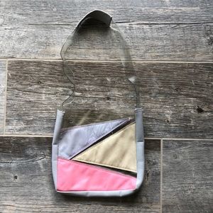 Leather and Clear Plastic Purse